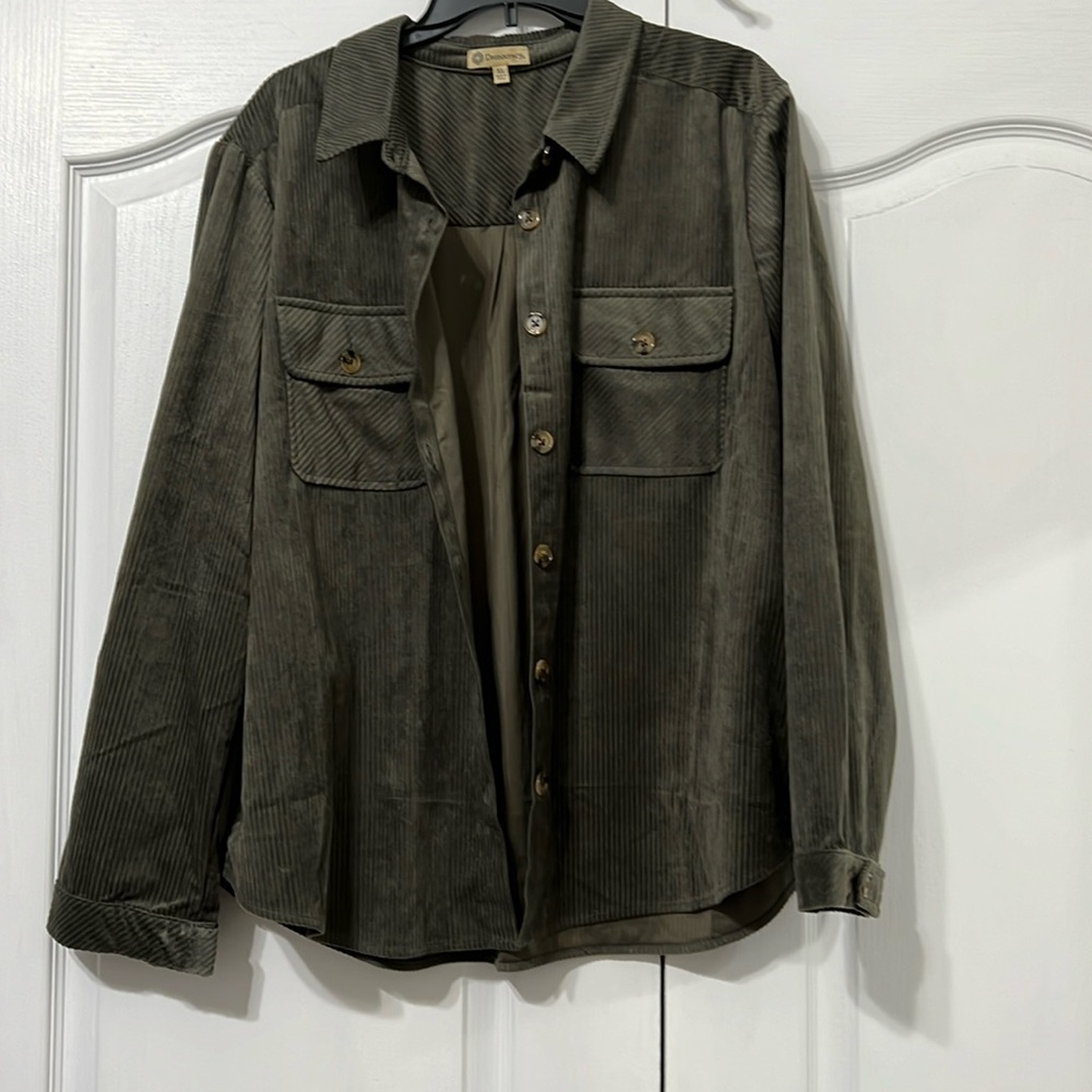 Green Corduroy Light Jacket